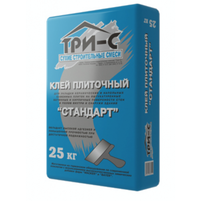 Клей плиточный "Стандарт" Три - С, 25кг