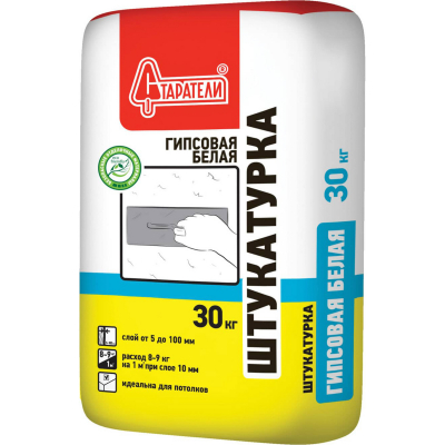 Штукатурка белая гипсовая Старатели, 30кг