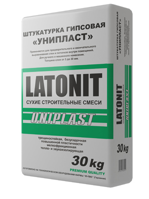Штукатурка гипсовая LATONIT Три-С, 30кг